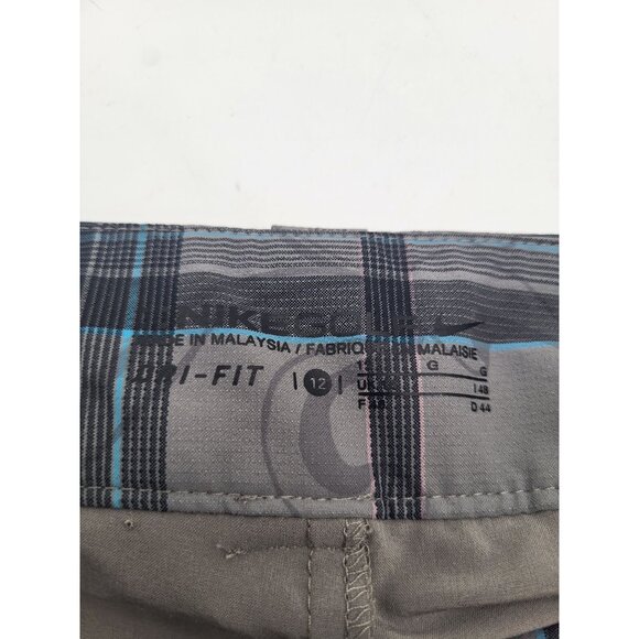 NIKE GOLF SKORT Women's SZ 12 Gray Plaid Athleisure Travel Resort Country Club - Picture 3 of 9